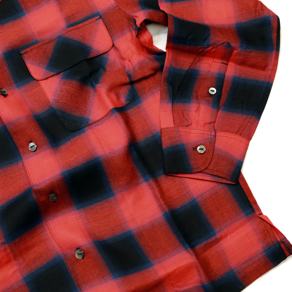 HEAVY RAYON OMBRE PLAID SHIRTS / RED – TMT OFFICIAL ONLINE STORE