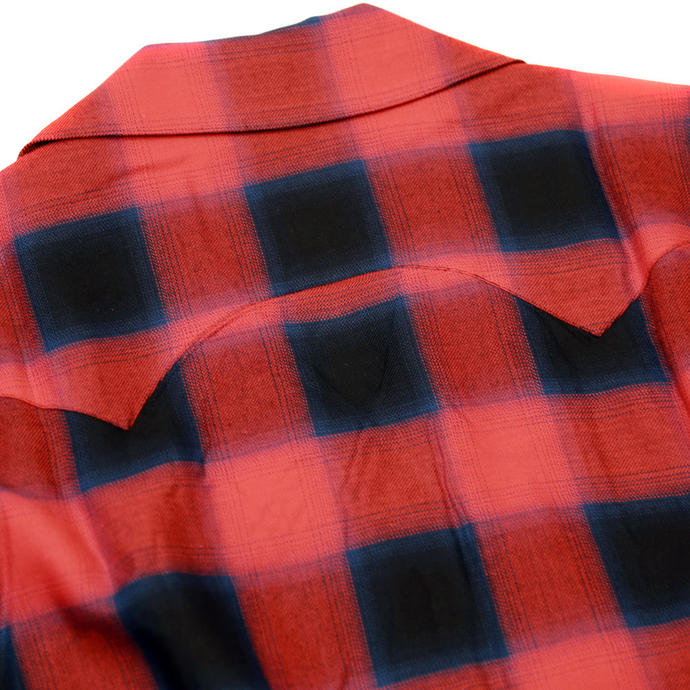 HEAVY RAYON OMBRE PLAID SHIRTS / RED – TMT OFFICIAL ONLINE STORE