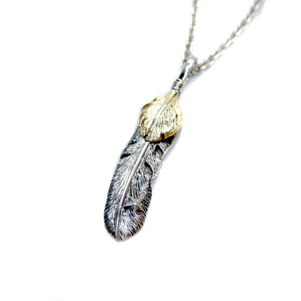 DOUBLE FEATHER TOP(MIDIUM) / SILVER