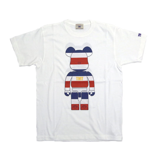 BE@RBRICK×TMT HEAVY JERSEY S/SL TEE(TRICOLOR)／WHITE