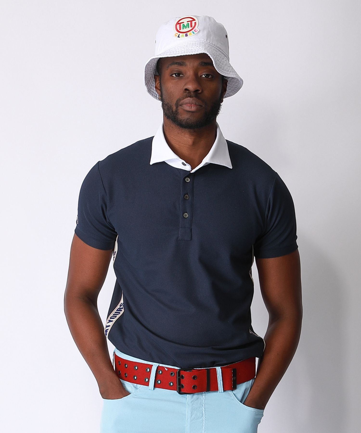 Primeflex SIDE LINE POLO SHIRT / NAVY – TMT OFFICIAL ONLINE STORE