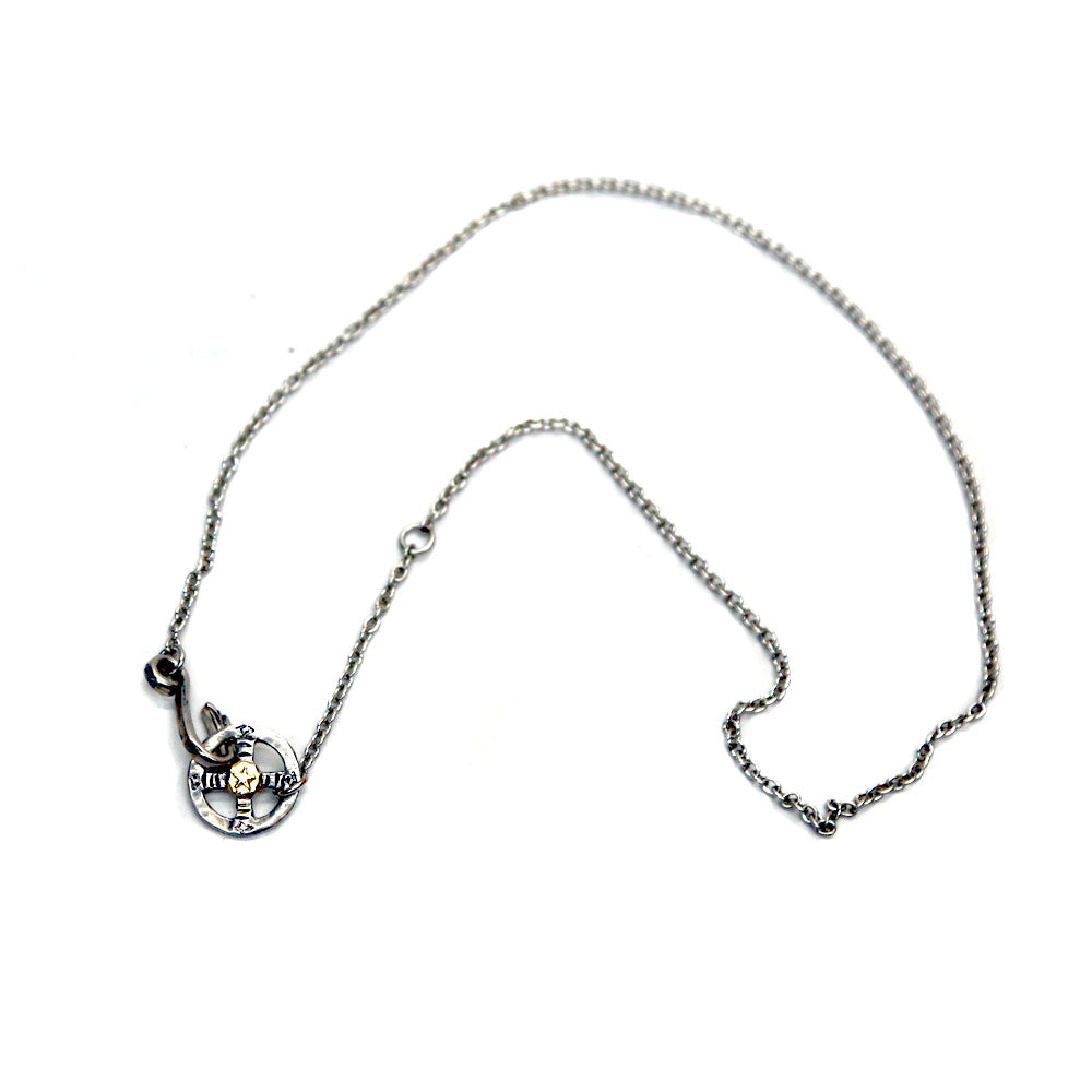 EAGLEHOOK&CIRCLE CHAIN(LONG)/SILVER – TMT OFFICIAL ONLINE STORE