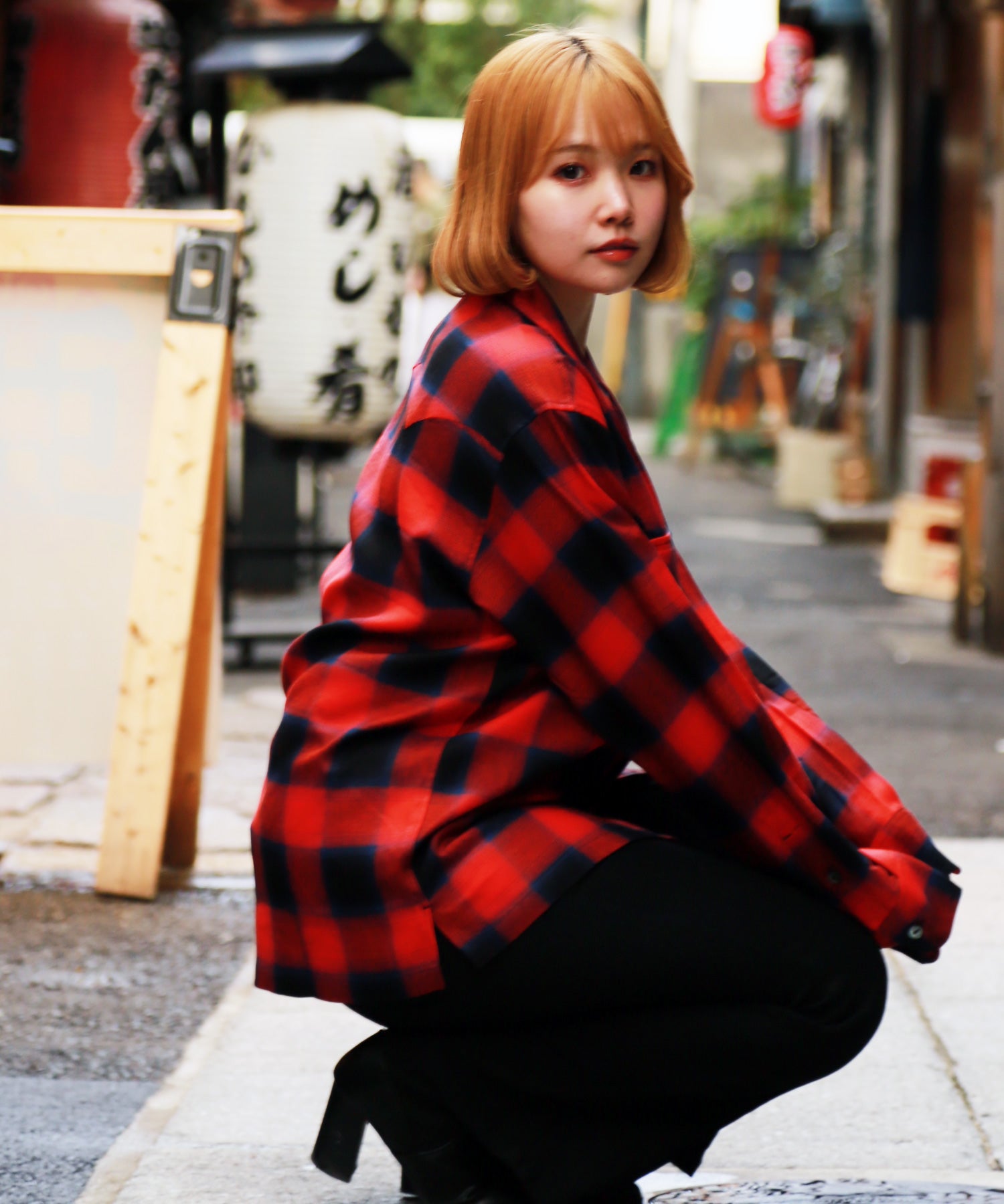 HEAVY RAYON OMBRE PLAID SHIRTS / RED – TMT OFFICIAL ONLINE STORE