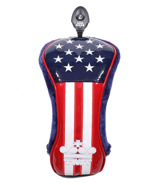 ・U.S.FLAG ENAMEL LETHER HEAD COVER (FOR FW)