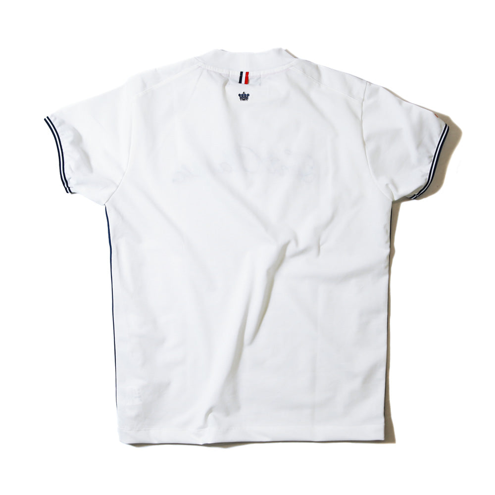 CODE EMBROIDERY MOCK-NECK SHIRT/ WHITE – TMT OFFICIAL ONLINE STORE