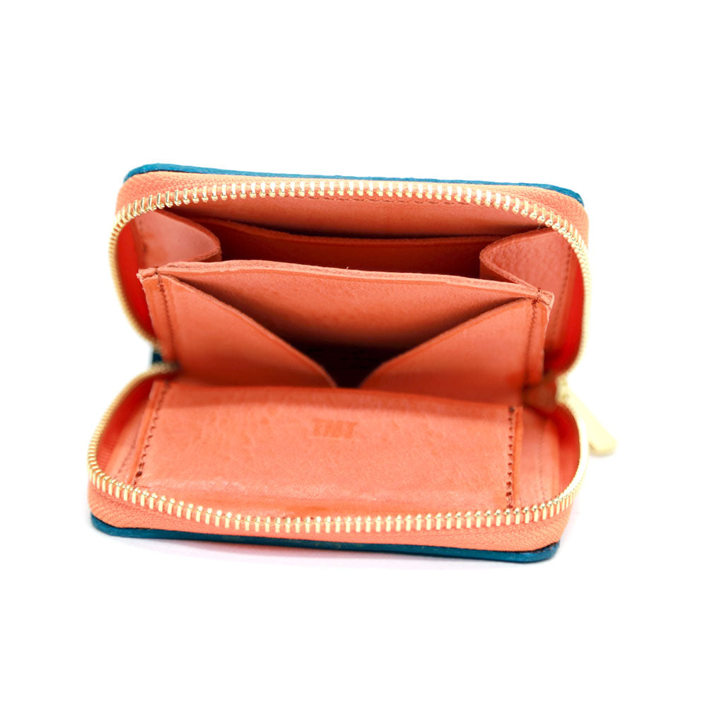 ROUND ZIP COIN CASE(STAR) / TURQUOISE