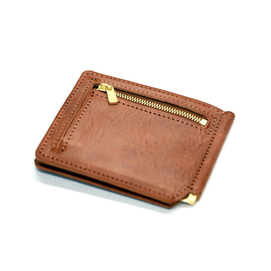 BIFOLD CLIP WALLET(STAR)／ブラウン