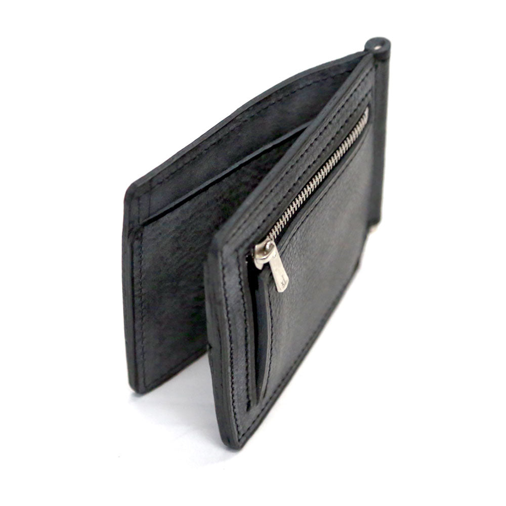 ・BIFOLD CLIP WALLET(STAR)／ブラック