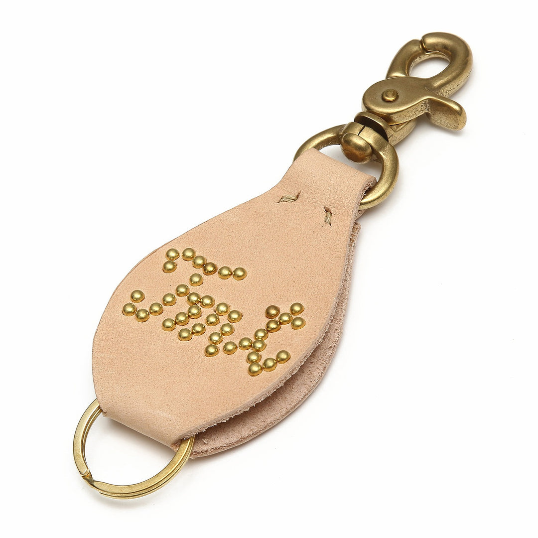 LEATHER KEY HOLDER (STUDS Tmt)