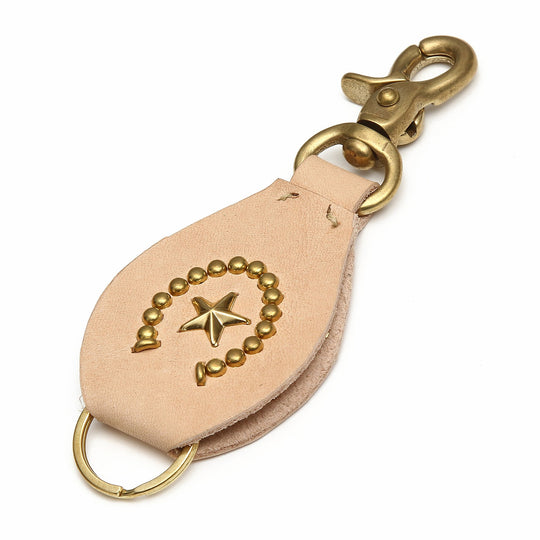 LEATHER KEY HOLDER (STUDS Tmt)