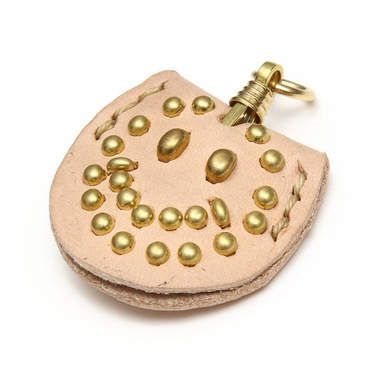 LEATHER KEY CAP (STUDS SMILE)