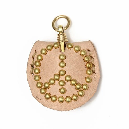 LEATHER KEY CAP (STUDS PEACE)