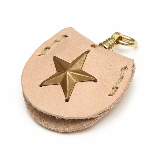 LEATHER KEY CAP (STUDS PEACE)