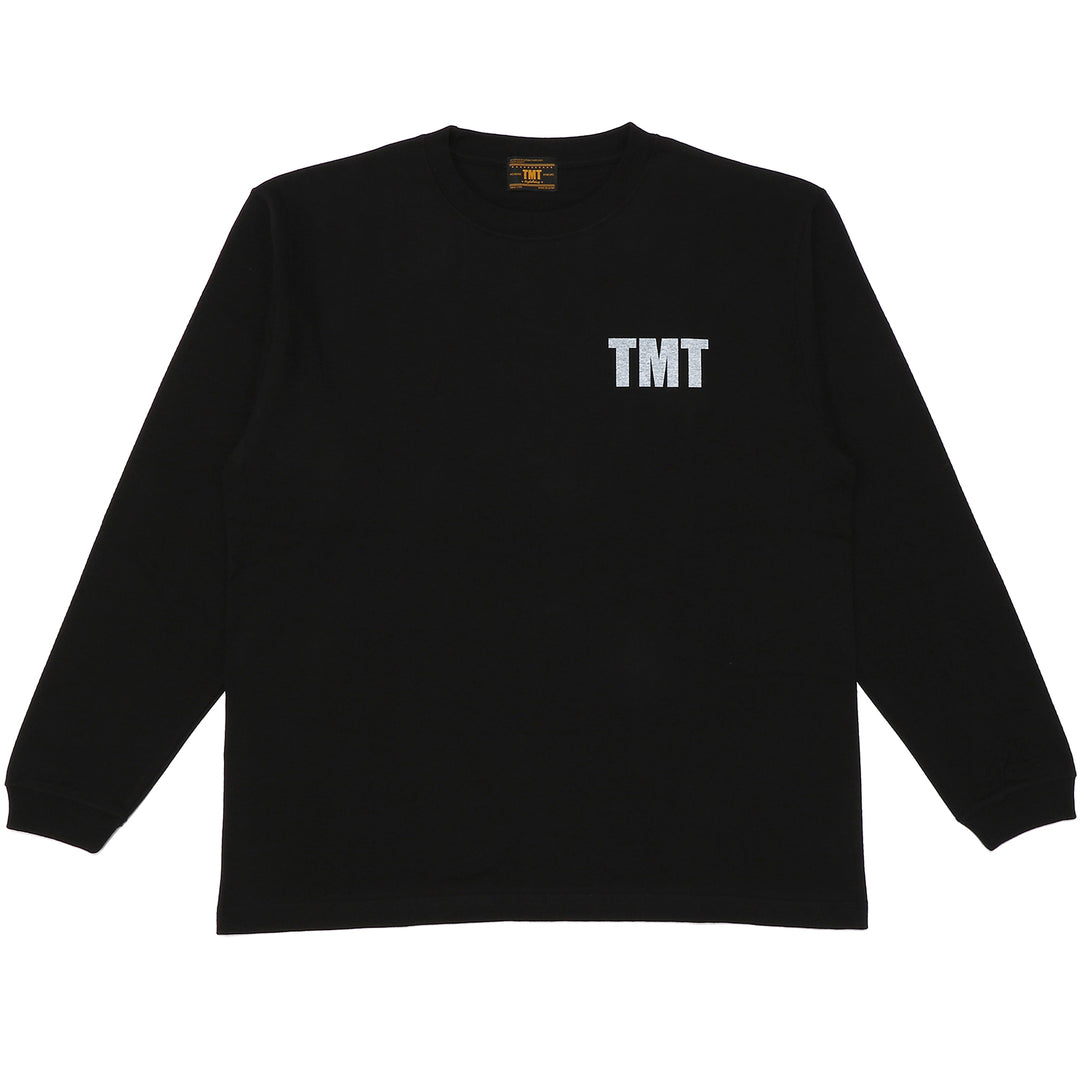 アメリカンドライコットン ヘビージャジーロングスリーブTシャツ(TMT) ／ブラック