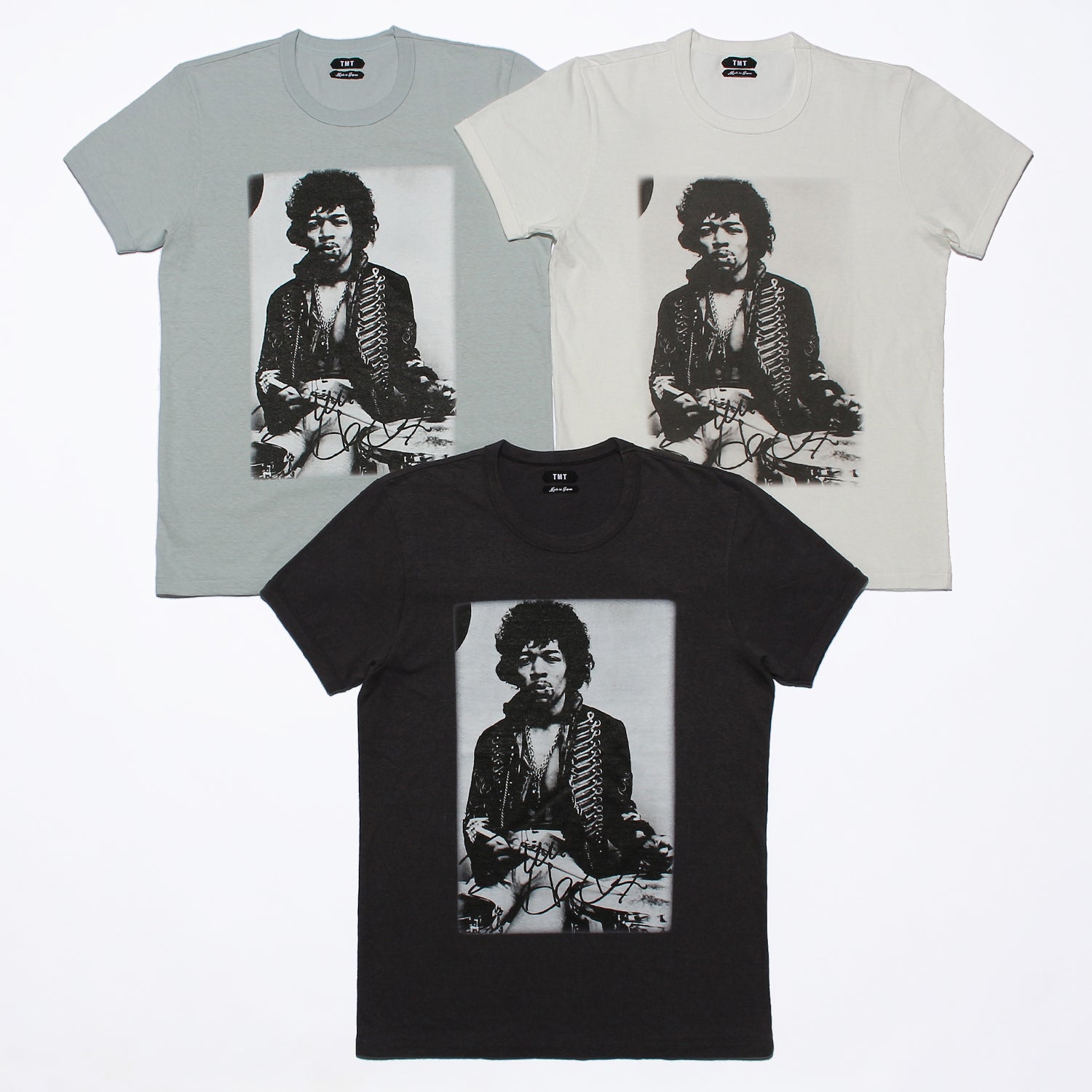 VINTAGE SLUB JERSEY S/SL TEE (JIMI HENDRIX)／BLACK – TMT OFFICIAL