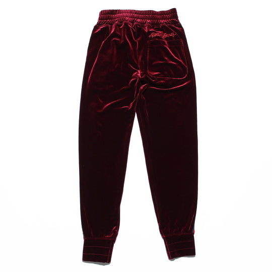 ローリングストーンズ×TMT  ベロアトラックパンツ ジャガード／バーガンディー