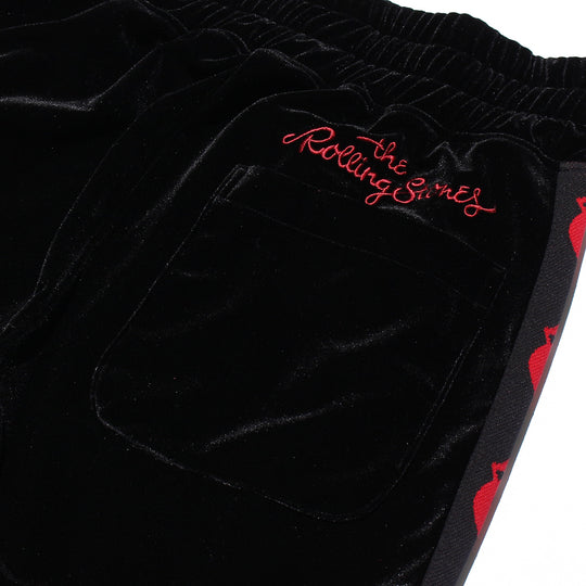 ローリングストーンズ×TMT  ベロアトラックパンツ ジャガード／バーガンディー