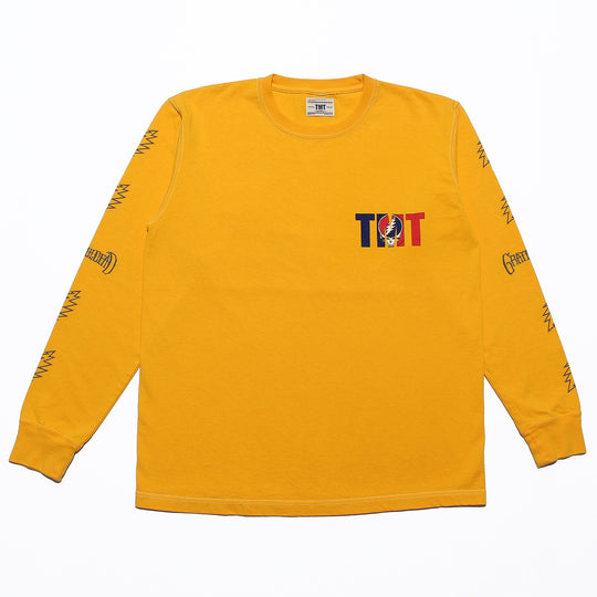 TMT×グレートフルデット ロングTシャツ (LIGHTNING BOLT)／イエロー