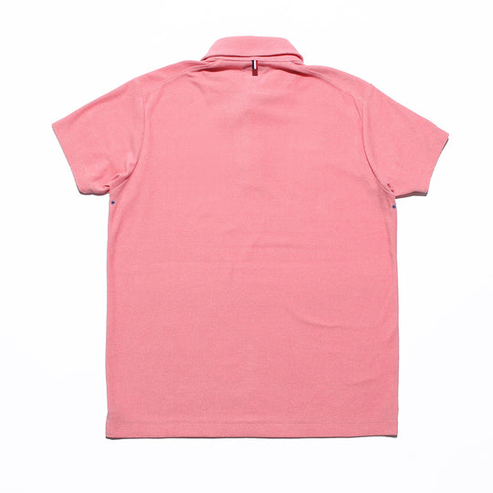 ソフトパイル ポロシャツ／ピンク