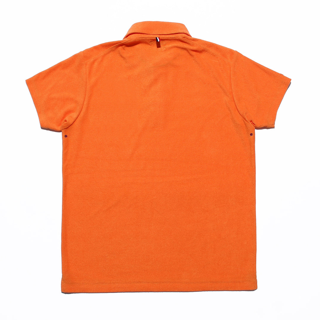 ソフトパイル ポロシャツ／オレンジ